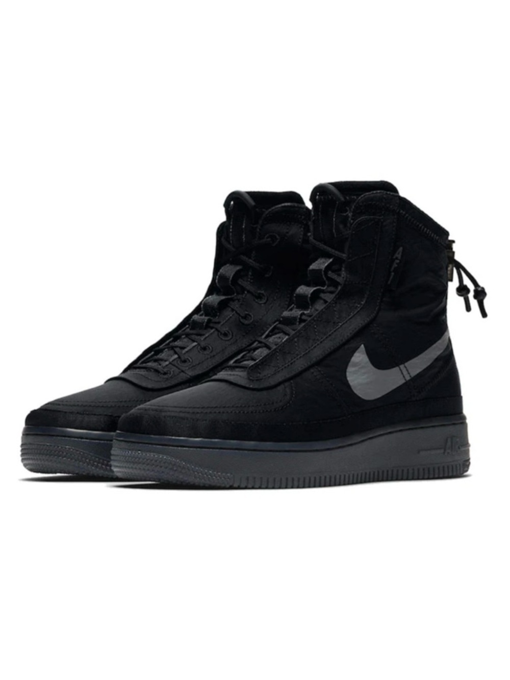 Like New RARE Women’s 9 Black Shell Waterproof Air Force 1 AF1